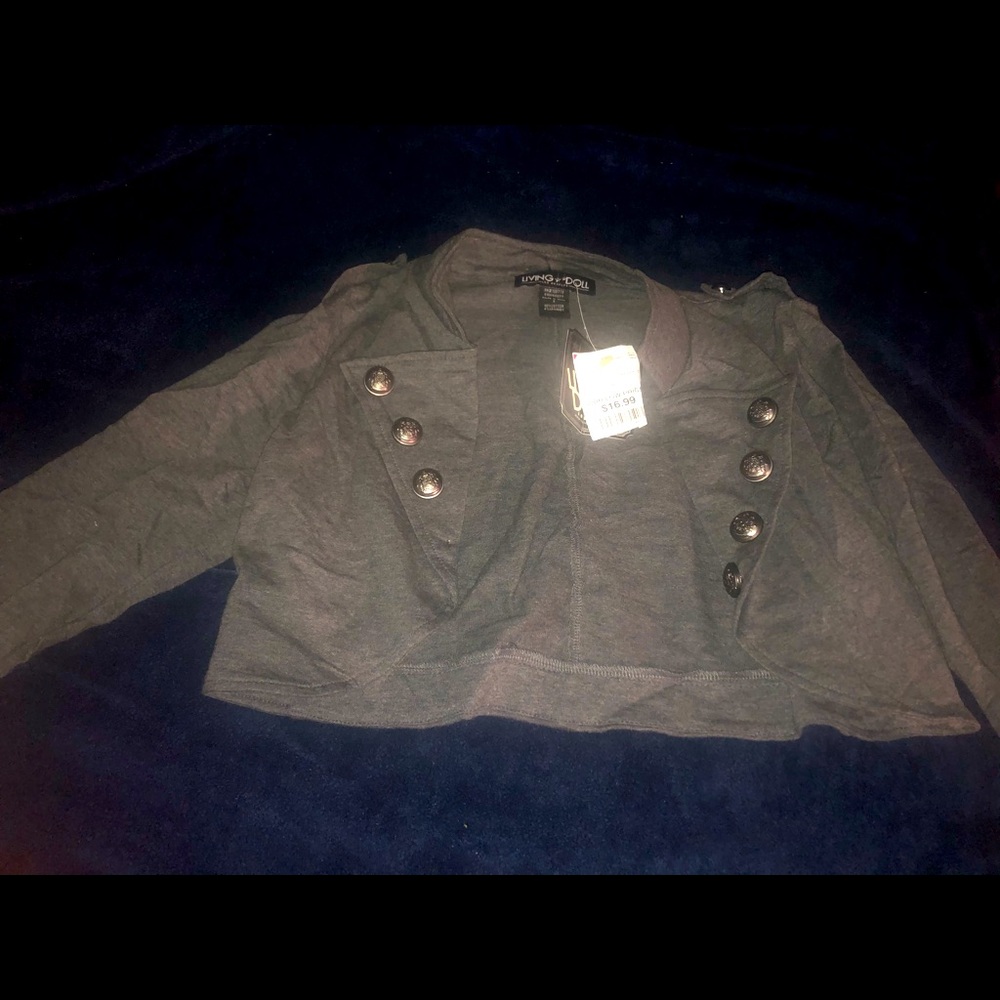 Gray bolero jacket